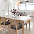Minimalist Chic Apartment - Pasir Ris | Product Seen: [Terrazzo x Shiro Dining Table - W1500 & Jago Rattan Chair]